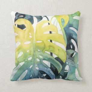 Coussin Feuille de palmier de coucher du soleil