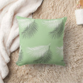 Coussin feuille de palmier d'été moderne arrière - plan sa (Couverture)