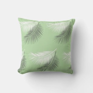 Coussin feuille de palmier d'été moderne arrière - plan sa
