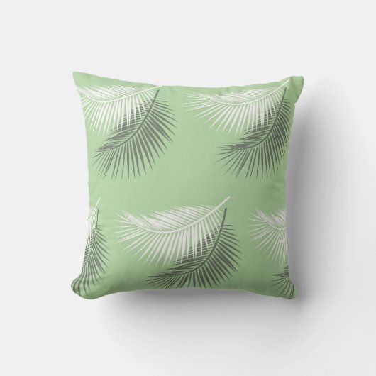 Coussin feuille de palmier d'été moderne arrière - plan sa (Recto)