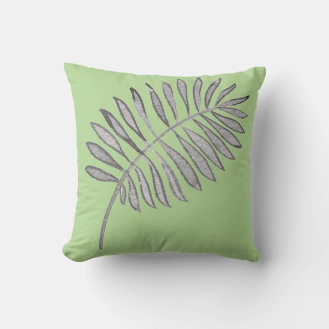 Coussin Feuille de palmier moderne (Recto)