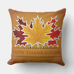 Coussin Feuille d'érable de Thankesgiving