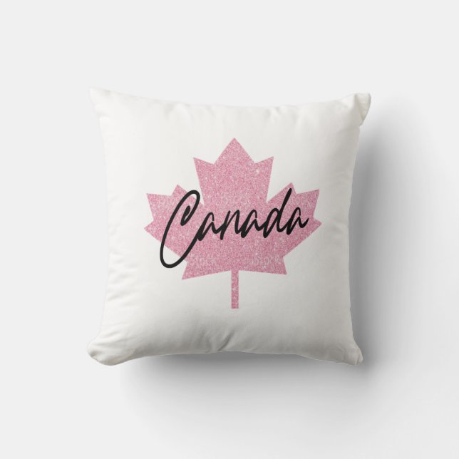 Coussin Feuille d'érable du Canada    (Recto)