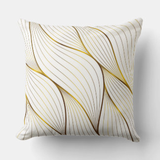 Coussin Feuille d'ornement or
