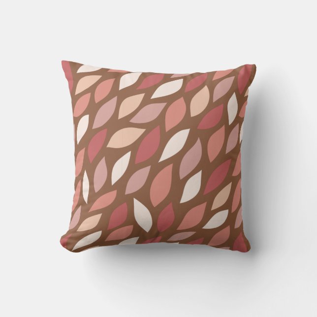 Coussin Feuille en chute, couleurs d'automne (Recto)