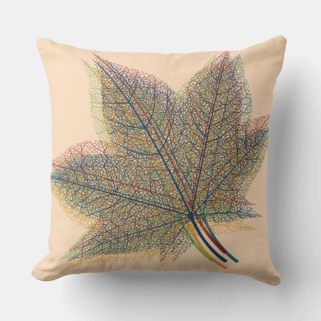 Coussin Feuille été (Recto)