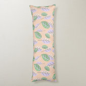 coussin feuille pastel (Dos (Vertical))
