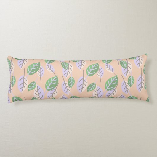 coussin feuille pastel (Dos)