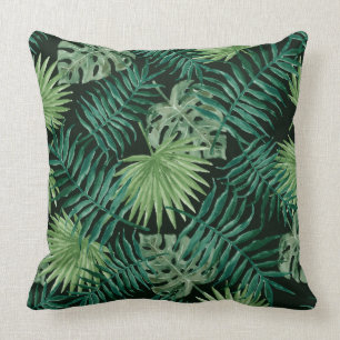 Coussin Feuille tropical