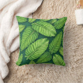 Coussin feuille vert (Couverture)