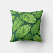 Coussin feuille vert (Verso)