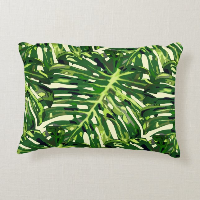 Coussin Feuille vert (Dos)