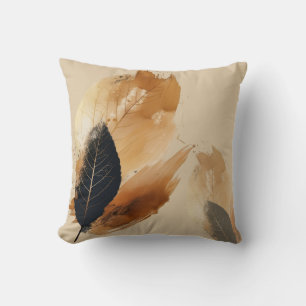 Coussin Feuilles Abstraites d'automne Jeu d'oreiller
