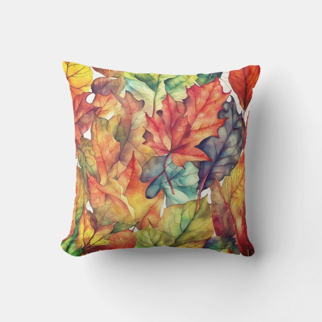 Coussin Feuilles automnales (Recto)