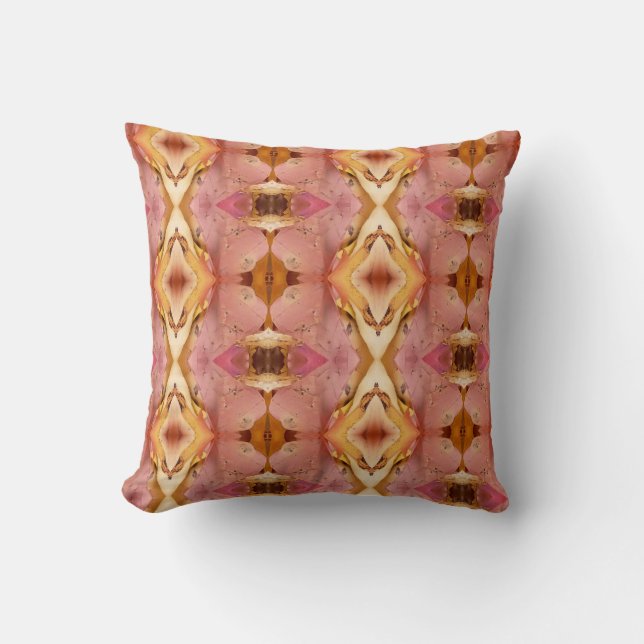 Coussin Feuilles automnales abstraites (Recto)