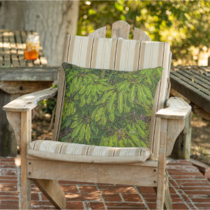 Coussin Feuilles Brillantes au Soleil