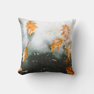 Coussin FEUILLES Brown EN VERRE