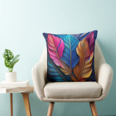 Coussin Feuilles colorées (Chaise)