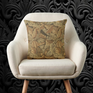 Coussin Feuilles d'Acanthus par William Morris, textile an