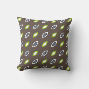 Coussin Feuilles d'argent vert
