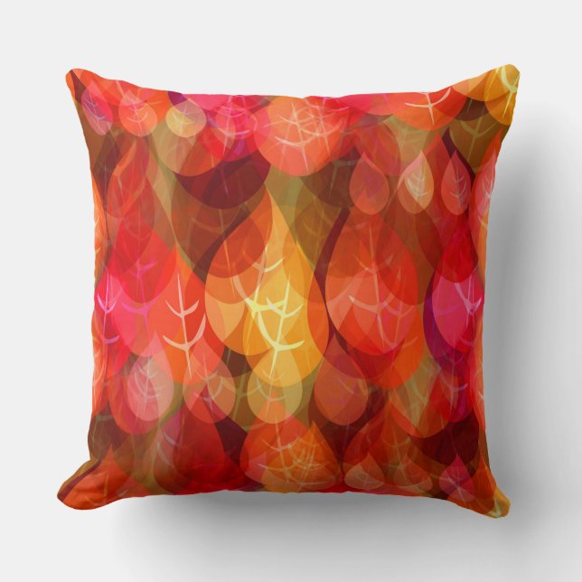 Coussin Feuilles d'automne (Recto)