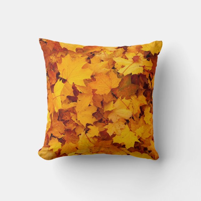 Coussin Feuilles d'automne (Recto)