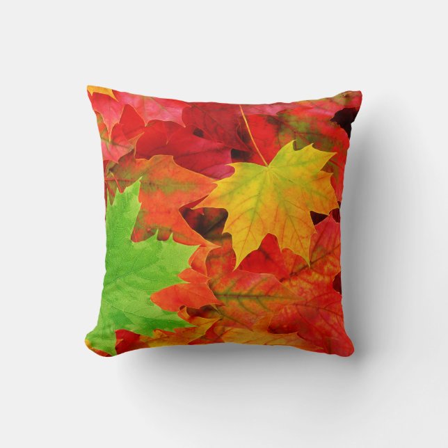 Coussin Feuilles d'automne (Recto)