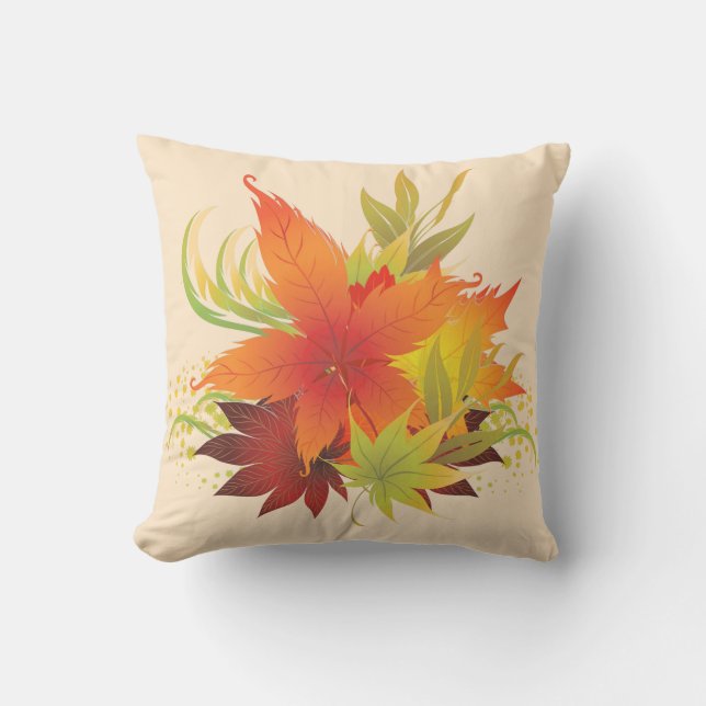 Coussin Feuilles d'automne (Recto)