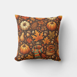 Coussin Feuilles d'automne chaudes