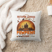Coussin Feuilles d'Automne Citrouilles S'il Vous Plaît Hal (Couverture)