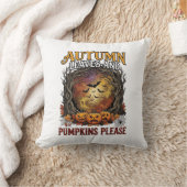 Coussin Feuilles D'automne Citrouilles S'il Vous Plaît Hal (Couverture)