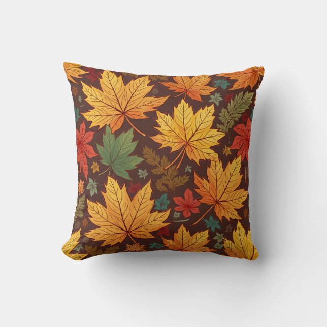 Coussin Feuilles d'automne Cushion (Recto)
