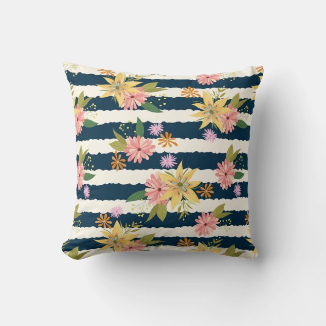 Coussin Feuilles d'automne festives (Recto)