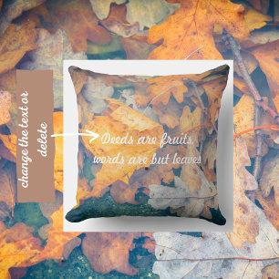 Coussin Feuilles d'automne flottantes