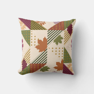 Coussin Feuilles d'automne géométriques Me Core Essentials