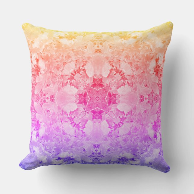 Coussin Feuilles d'automne Méditerranée Mandala Art 3 Cous (Recto)
