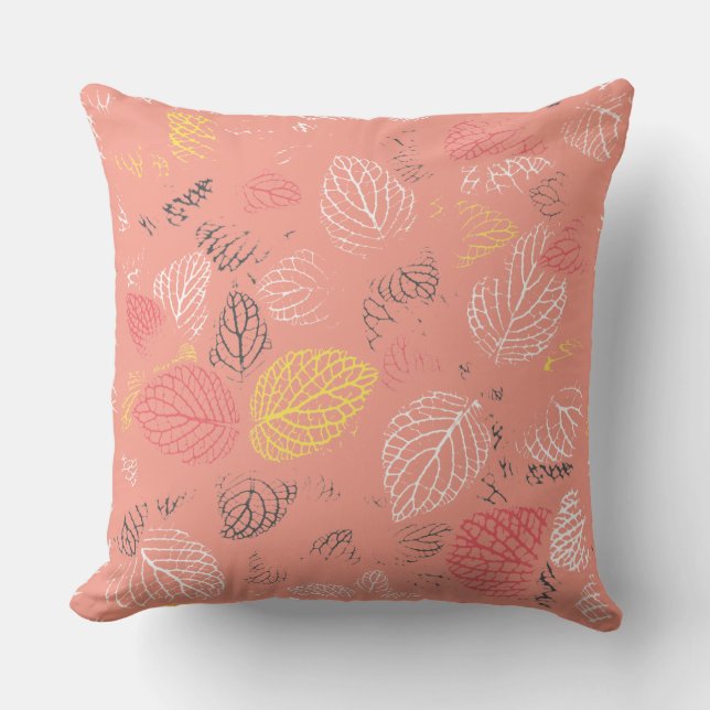 Coussin Feuilles d'automne Motif 5 (Recto)