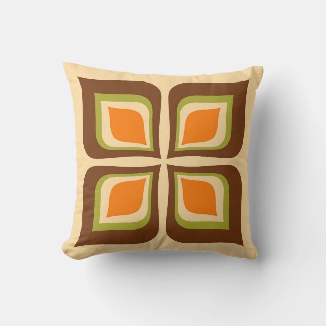 Coussin Feuilles d'automne rétrogradé motif (Recto)