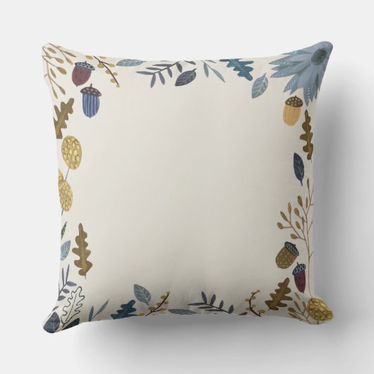 Coussin Feuilles d'automne rustique mariage de automne (Verso)