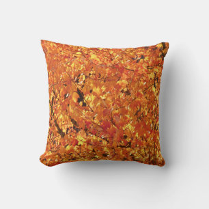 Coussin Feuilles d'automne sur l'arbre - photographie.