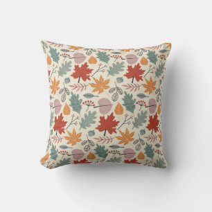 Coussin Feuilles d'automne vintage et Motif Acorns