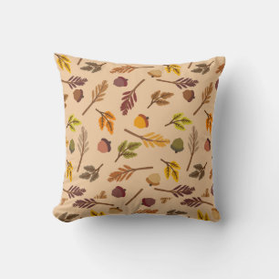 Coussin Feuilles de automne confortables et Acorns