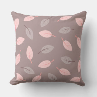 Coussin Feuilles de deux couleurs