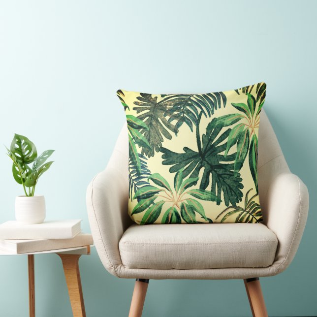 Coussin Feuilles de palmiers sauvages (Chaise)