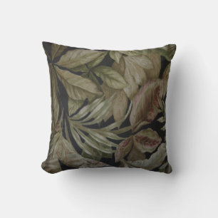 COUSSIN FEUILLES DE PALMIERS TROPICAUX