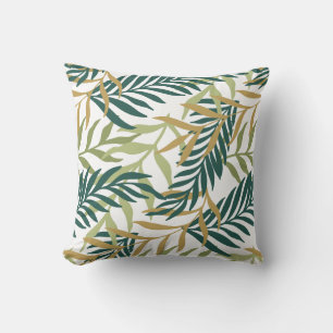 Coussin Feuilles de palmiers tropicaux