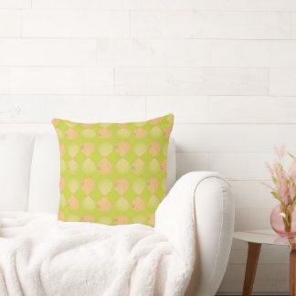 Coussin Feuilles de tête de poisson New Kiwi Coral