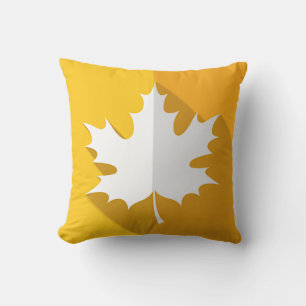 Coussin Feuilles d'érable à deux tons