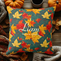 Feuilles d'érable d'automne chauds | Décor de la m