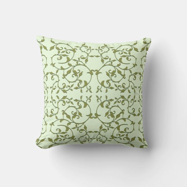Coussin Feuilles d'olive défilantes (Recto)